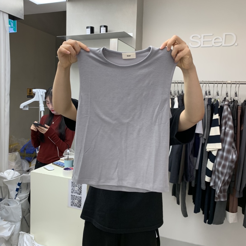 LEESEED-A/SEED東大門代購女士新款時尚真品吊帶背心氨綸SEeD-SOBORO吊帶/背心圖色1