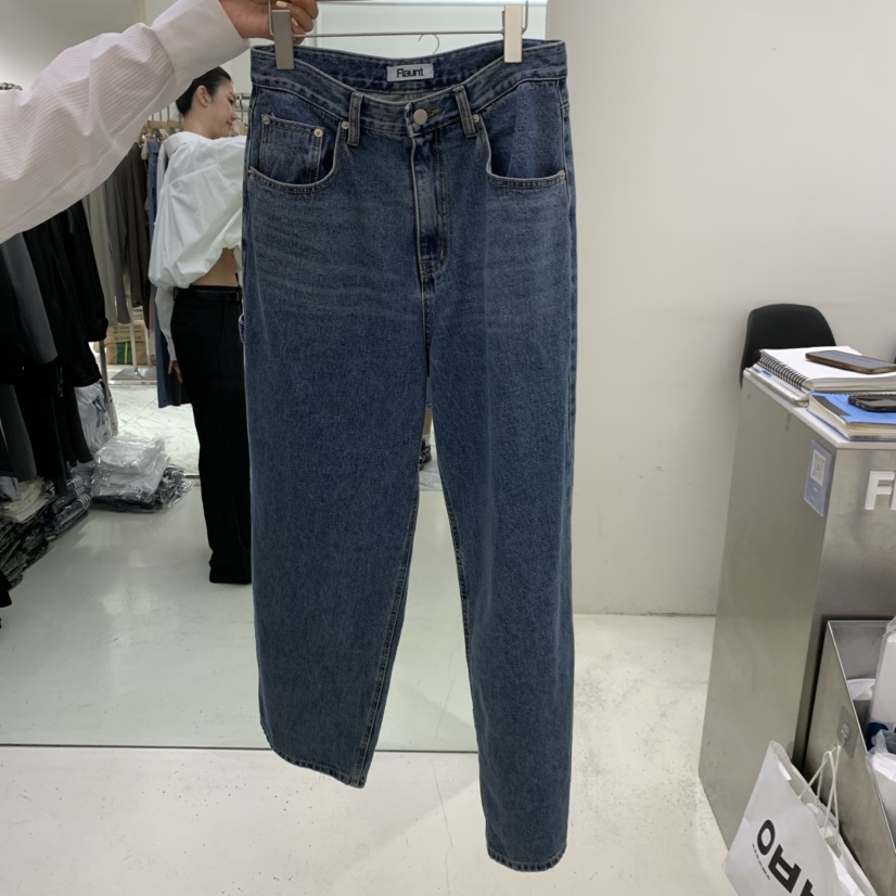FLAUNT東大門實拍女士新品真品推薦人氣休閑熱賣時尚牛仔褲FLAUNT牛仔褲圖色1
