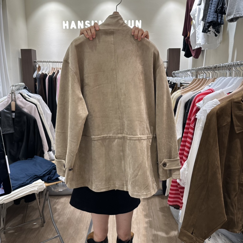 HANSUNGHYUN韓國直郵女士新款真品休閑推薦時尚熱賣夾克絨HANSUNGHYUN夾克