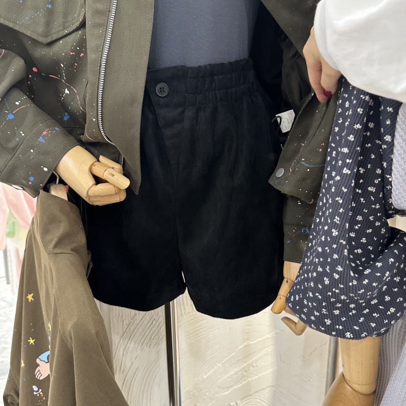 DE LINE東大門直郵女士新品時尚休閑人氣推薦真品短褲運動DE LINE短褲圖色2黑色