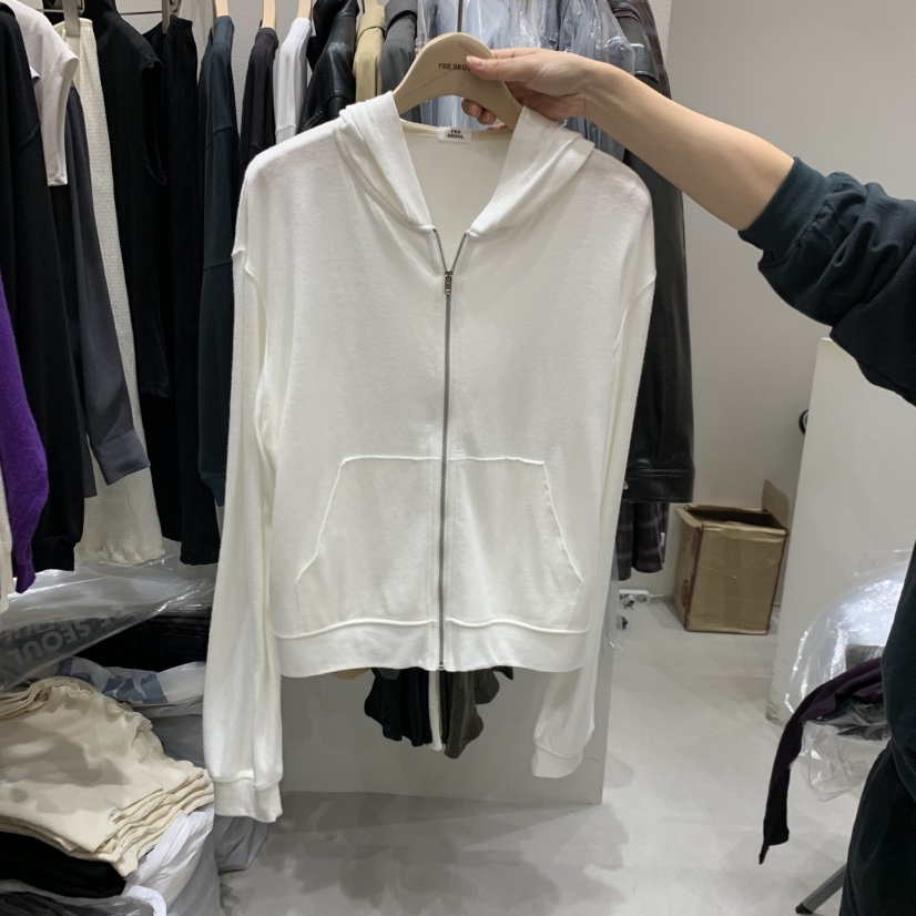 FRE韓國代購女裝新品推薦休閑熱賣時尚人氣衛衣拉鏈連帽衫FRE SEOUL衛衣圖色2