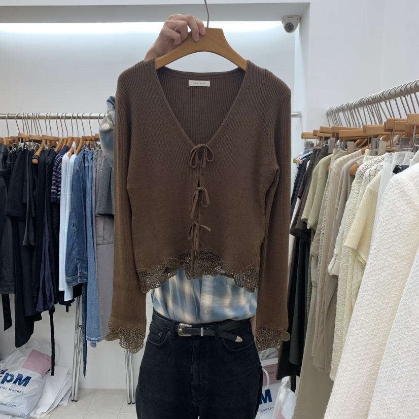 DRESS ROOM東大門實拍女裝新品休閑時尚推薦真品針織衫鏤空DRESS ROOM針織衫圖色2
