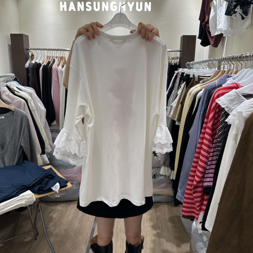 HANSUNGHYUN東大門直郵女裝新品熱賣人氣休閑時尚推薦T恤HANSUNGHYUNT恤