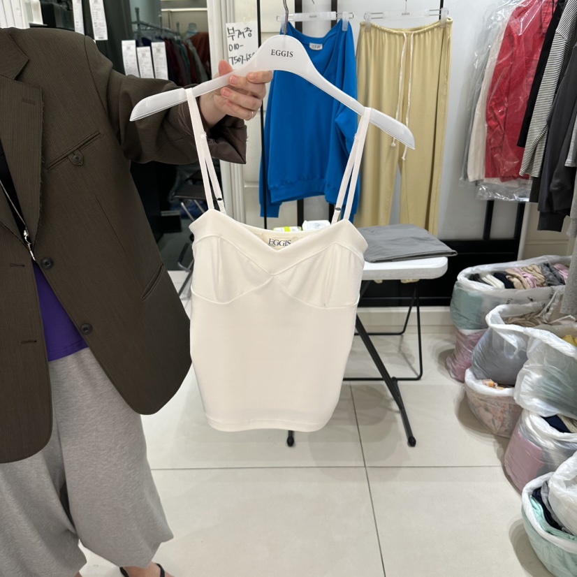 EGG IS韓國代購女裝新款熱賣人氣推薦真品時尚休閑吊帶背心EGG IS吊帶/背心圖色1
