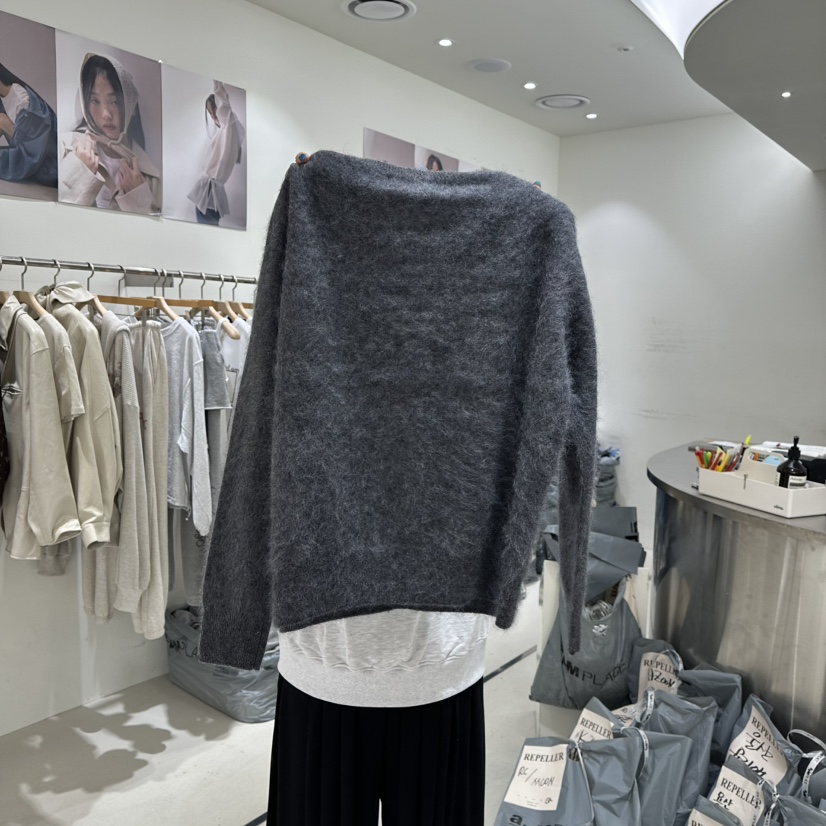 REPELLER韓國直郵女裝新品熱賣推薦針織衫不含內搭花紋開衫REPELLER針織衫