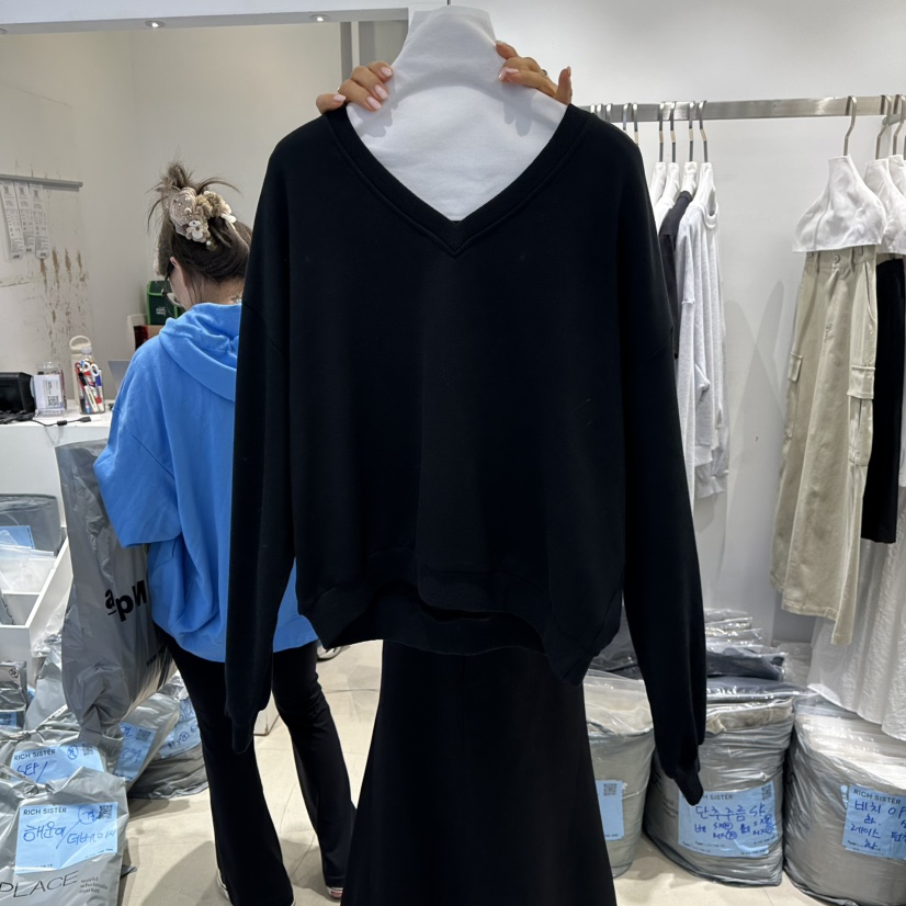 RICH SISTER東大門直郵女士新品休閑時尚推薦熱賣衛衣棉布RICH SISTER衛衣圖色2