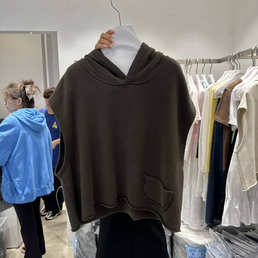 RICH SISTER韓國代購女士新品真品熱賣時尚衛衣棉質連帽RICH SISTER衛衣圖色2