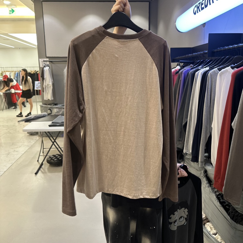 CREDITO韓國直郵女士新品真品熱賣人氣時尚推薦休閑長袖T恤CREDITO長袖T恤