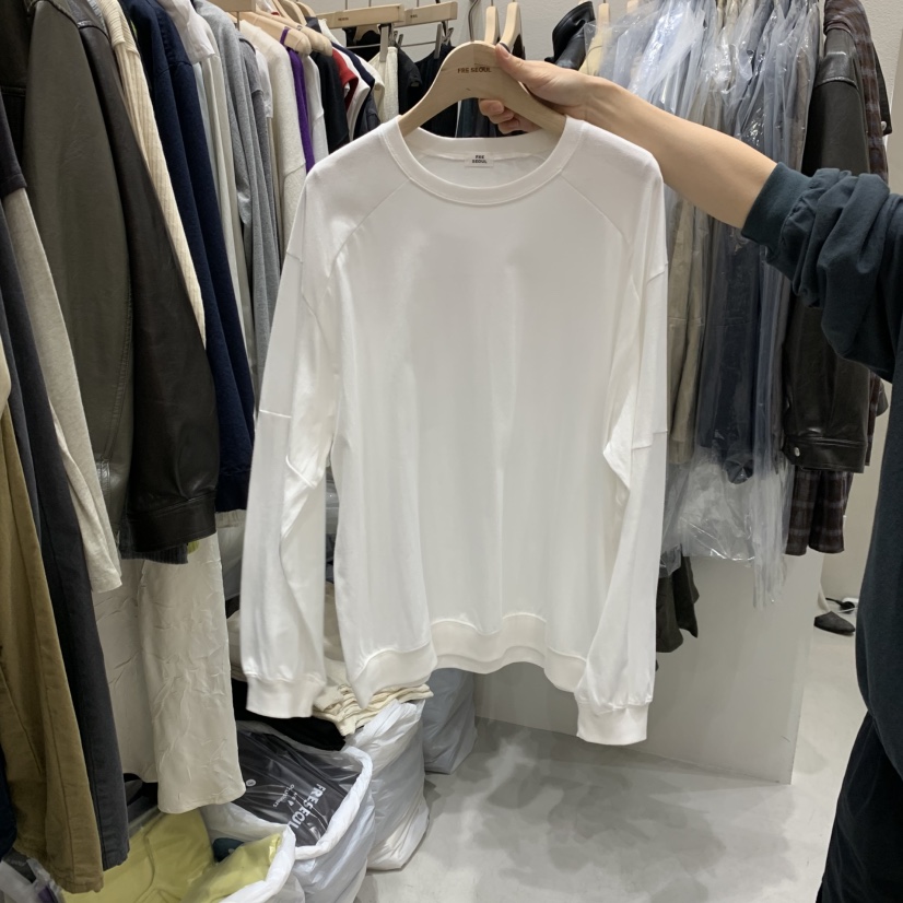 FRE韓國直郵女裝新款熱賣時尚休閑人氣真品推薦長袖T恤FRE SEOUL長袖T恤圖色1