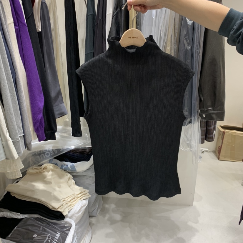 FRE東大門直郵女士新品真品推薦人氣休閑時尚吊帶背心褶裥FRE SEOUL吊帶/背心圖色2