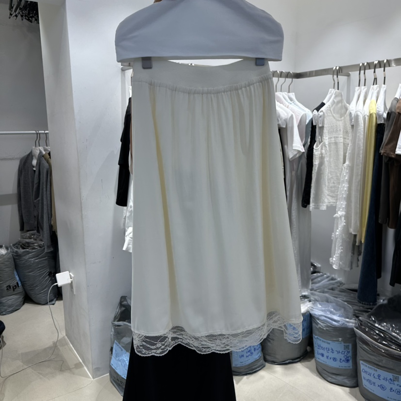 RICH SISTER韓國代購女裝新品推薦熱賣真品長裙蕾絲絲帶RICH SISTER長裙