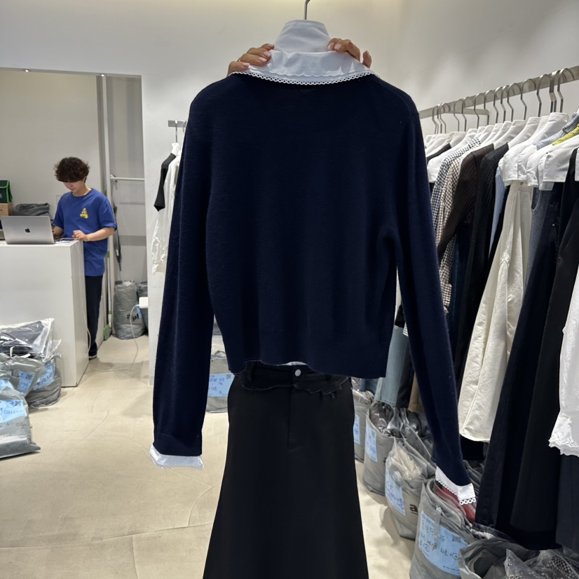 RICH SISTER東大門實拍女裝新品時尚熱賣襯衫蕾絲衫蕾絲RICH SISTER襯衫/蕾絲衫
