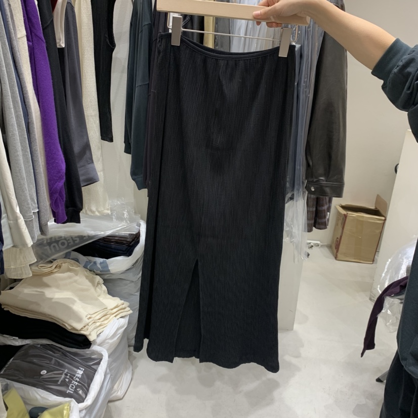 FRE韓國代購女裝新款時尚推薦人氣真品熱賣休閑長裙褶裥FRE SEOUL長裙