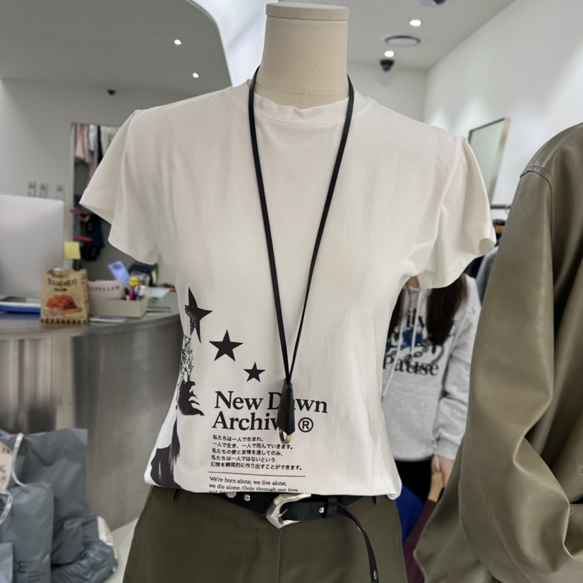 REPELLER韓國直郵女士新款人氣時尚休閑熱賣推薦T恤不含項鏈REPELLERT恤圖色1