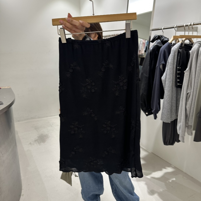 REPELLER東大門實拍女士新品休閑時尚半身裙中短裙刺繡蕾絲REPELLER半身裙/中短裙圖色2