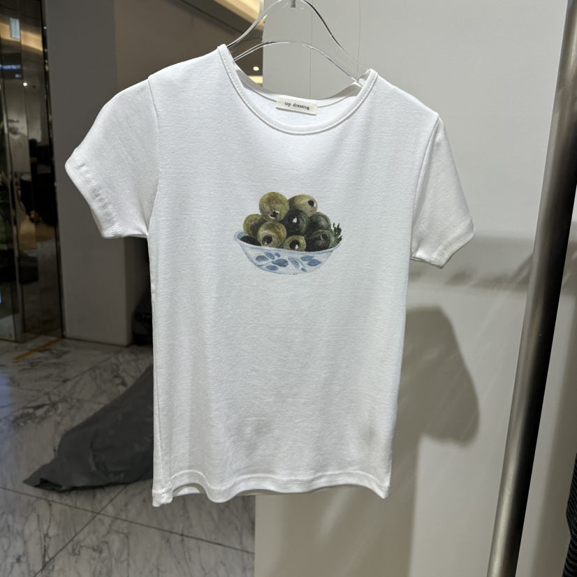 TOPDRESSING韓國代購女裝新品真品推薦熱賣人氣時尚T恤印花TOPDRESSINGT恤圖色1