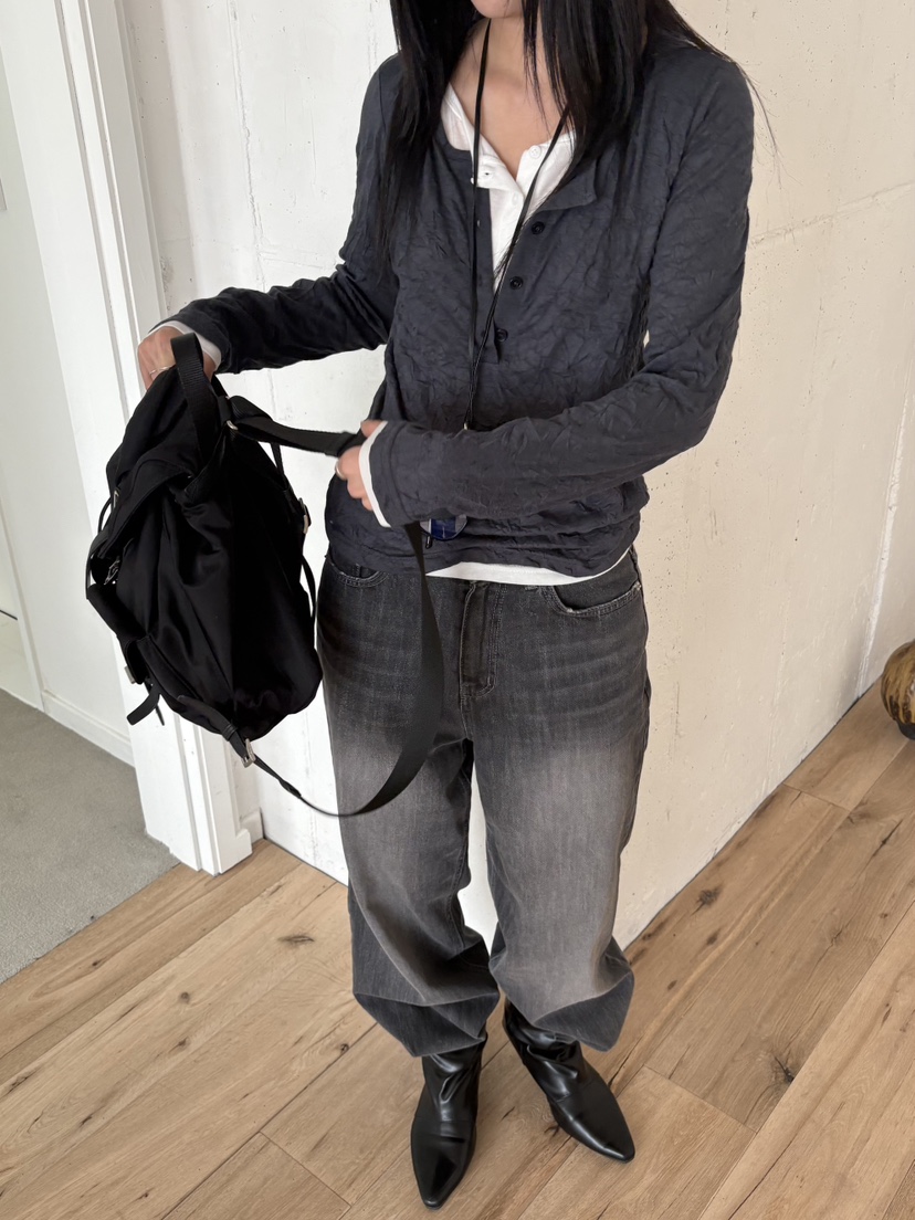 Verbena東大門直郵女裝新品推薦時尚真品人氣休閑長袖T恤Verbena長袖T恤圖色4