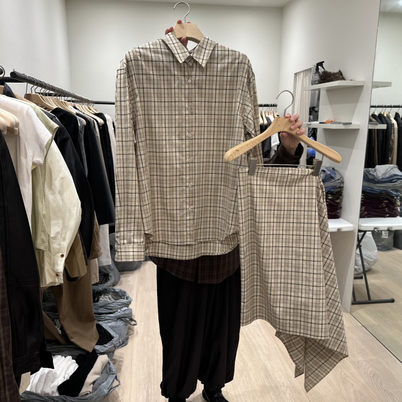 NOTTINGHAM/AVECNOUS/MODEST東大門代購女裝新品真品套裝格紋NOTTINGHAM/AVECNOUS/MODEST套裝圖色1