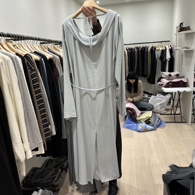 NOTTINGHAM/AVECNOUS/MODEST東大門實拍女裝新品休閑連衣裙不含項鏈含繩NOTTINGHAM/AVECNOUS/MODEST連衣裙