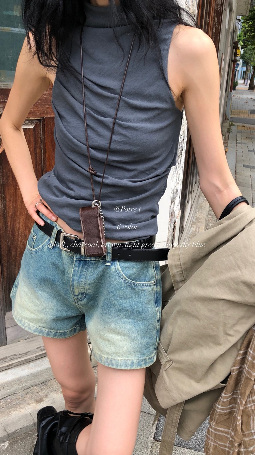 OVER RICH東大門代購女士新品熱賣職業推薦時尚吊帶背心OVER RICH吊帶/背心