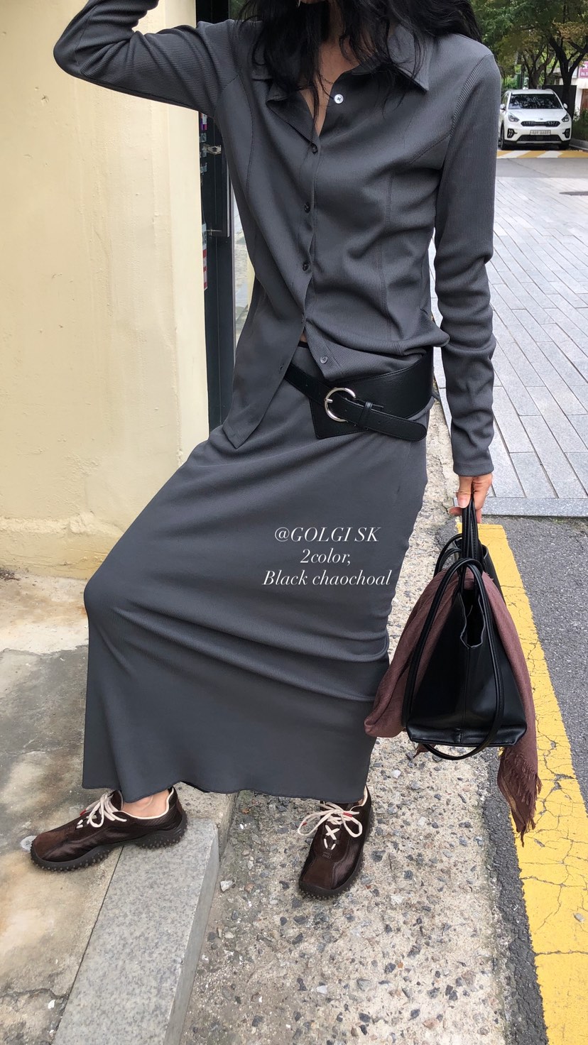 OVER RICH韓國代購女士新款推薦時尚人氣熱賣休閑真品長裙OVER RICH長裙