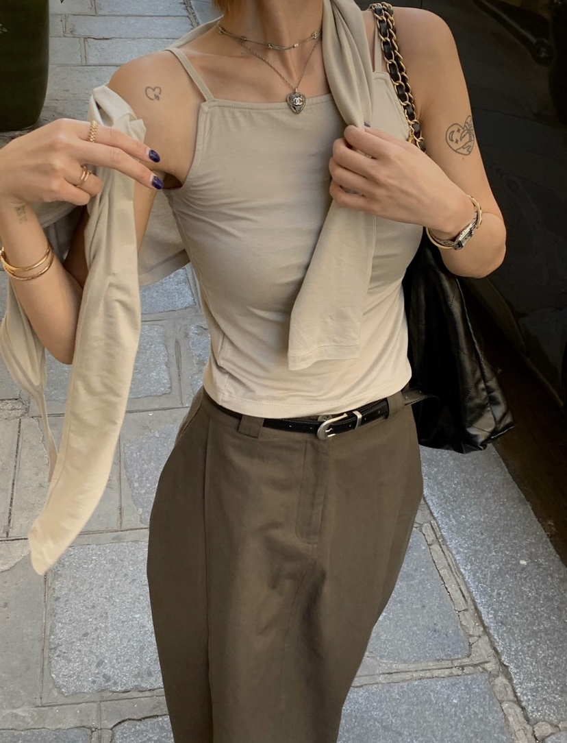 ZEROZERO韓國直郵女裝新款時尚真品休閑推薦人氣長裙褶裥ZEROZERO長裙