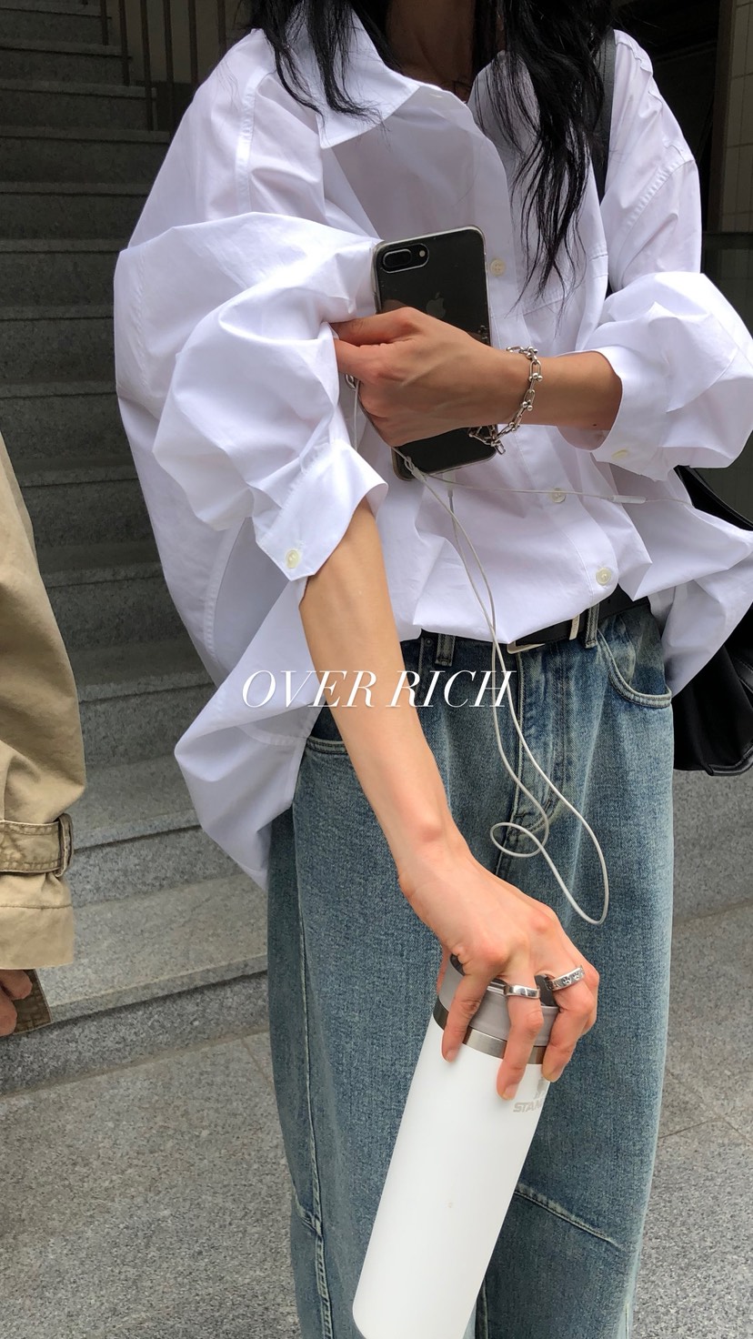 OVER RICH東大門代購女士新品職業推薦熱賣時尚襯衫蕾絲衫OVER RICH襯衫/蕾絲衫