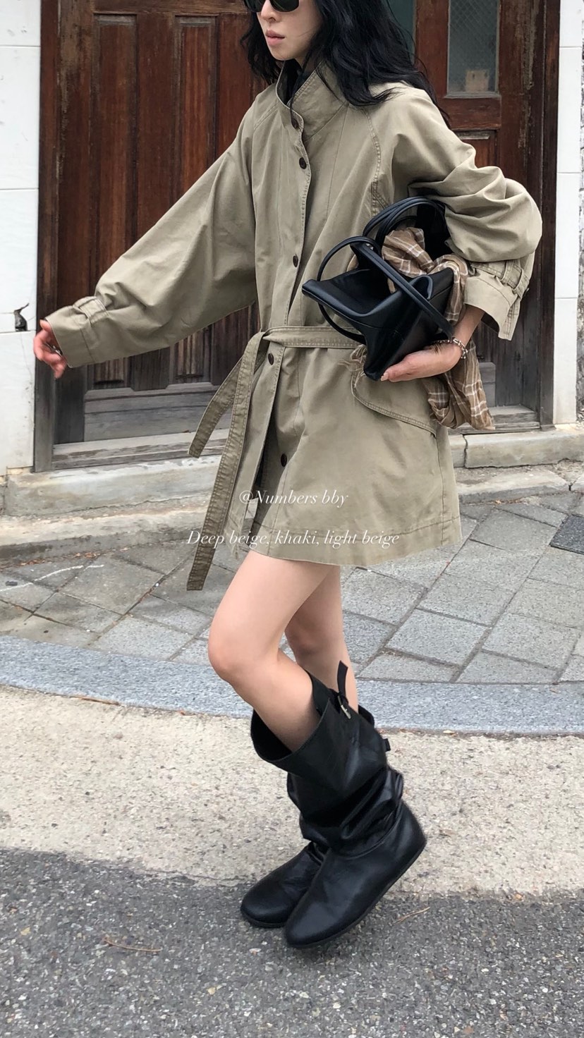 OVER RICH東大門代購女士新款時尚熱賣推薦人氣夾克含腰帶OVER RICH夾克