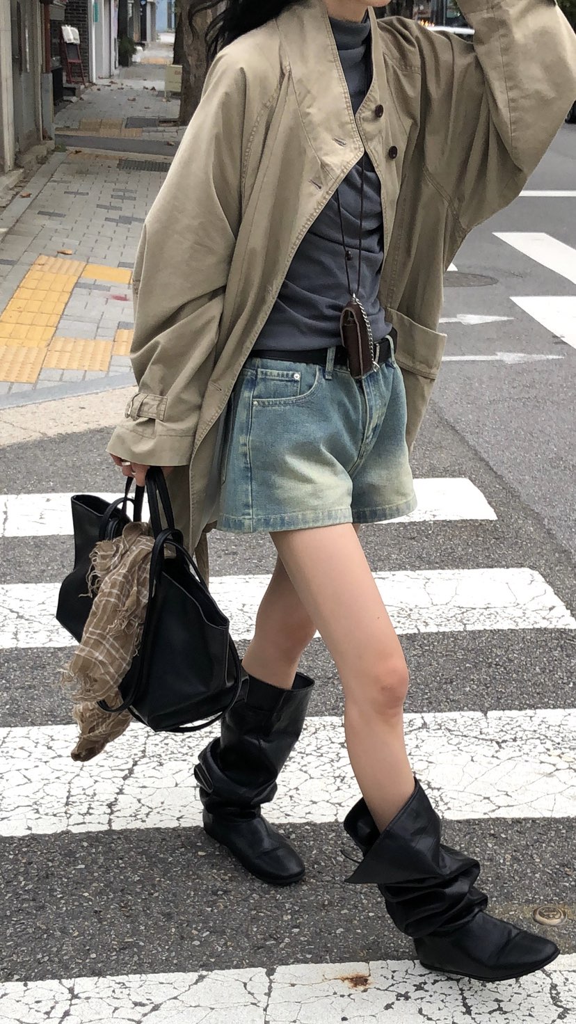 OVER RICH東大門代購女士新款時尚熱賣推薦人氣夾克含腰帶OVER RICH夾克