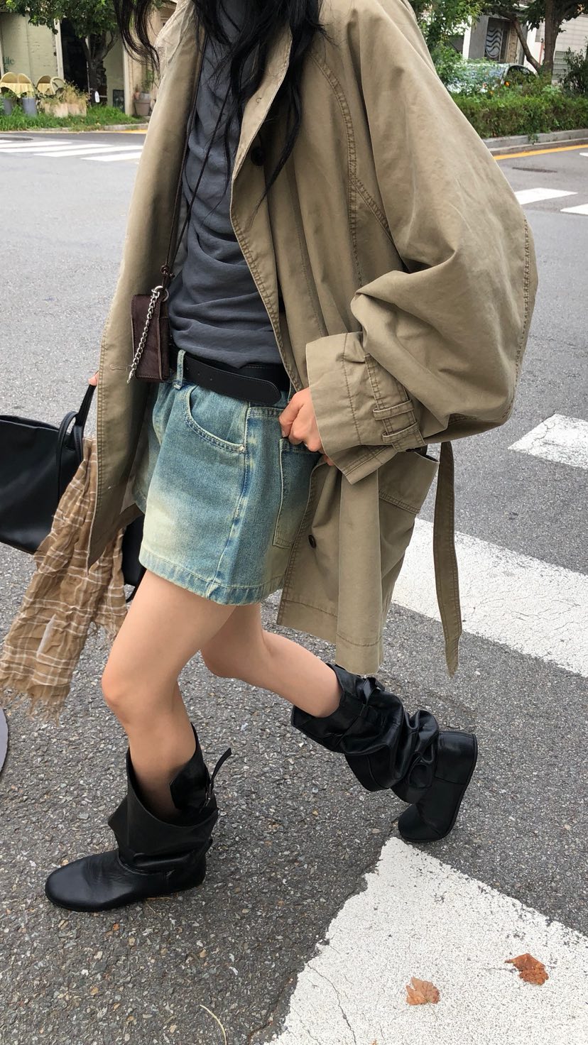 OVER RICH東大門代購女士新款時尚熱賣推薦人氣夾克含腰帶OVER RICH夾克