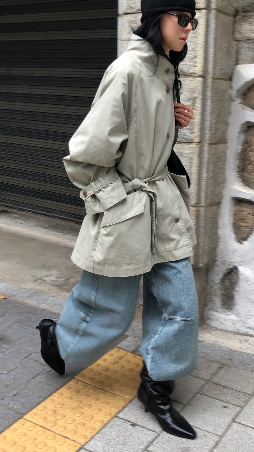 OVER RICH東大門代購女士新款時尚熱賣推薦人氣夾克含腰帶OVER RICH夾克