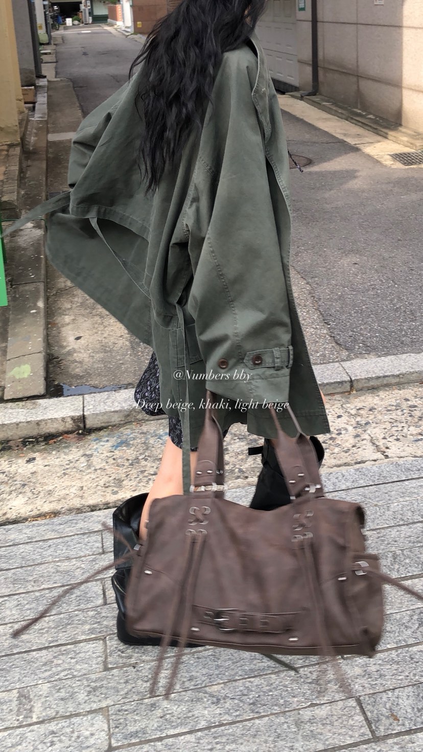 OVER RICH東大門代購女士新款時尚熱賣推薦人氣夾克含腰帶OVER RICH夾克