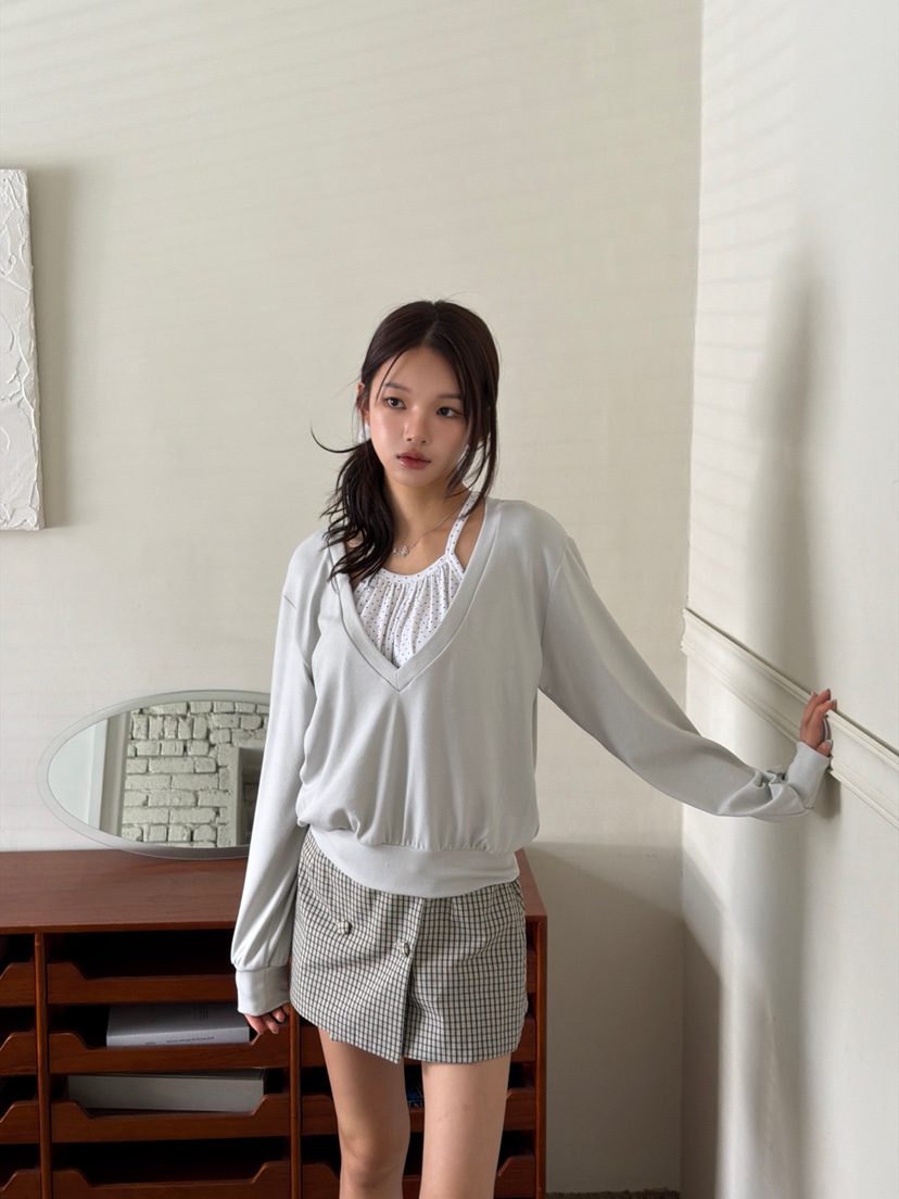 MARKE-P東大門直郵女士新品真品人氣推薦休閑衛衣深V露背MARKE-P衛衣
