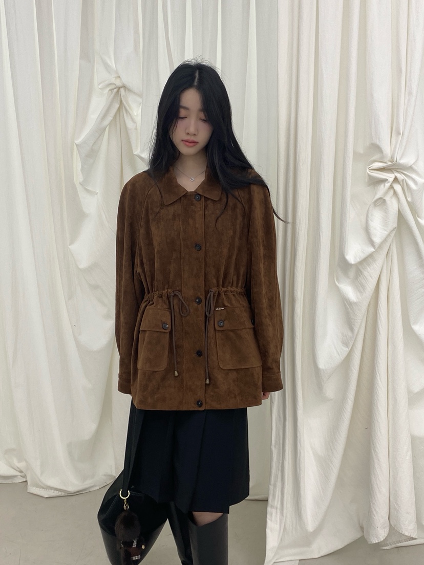 BOHEME韓國代購女裝新款休閑真品熱賣職業推薦時尚夾克拉絨BOHEME夾克