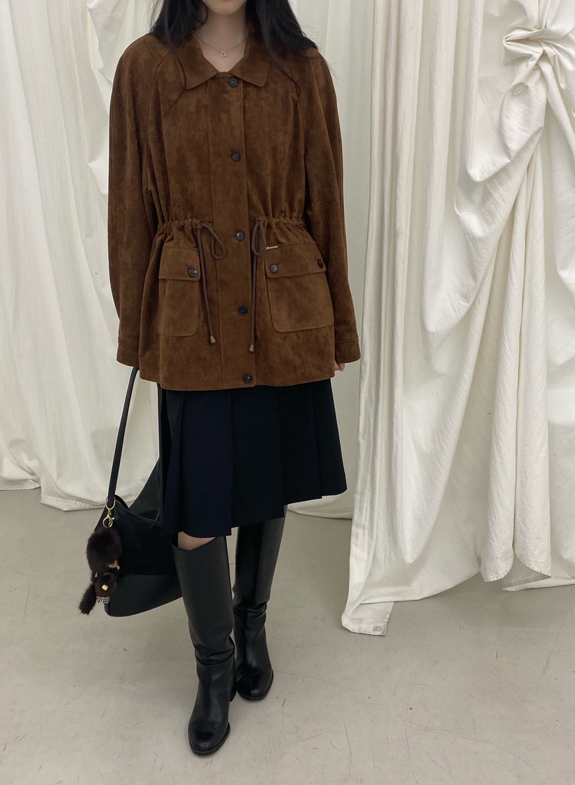 BOHEME韓國代購女裝新款休閑真品熱賣職業推薦時尚夾克拉絨BOHEME夾克