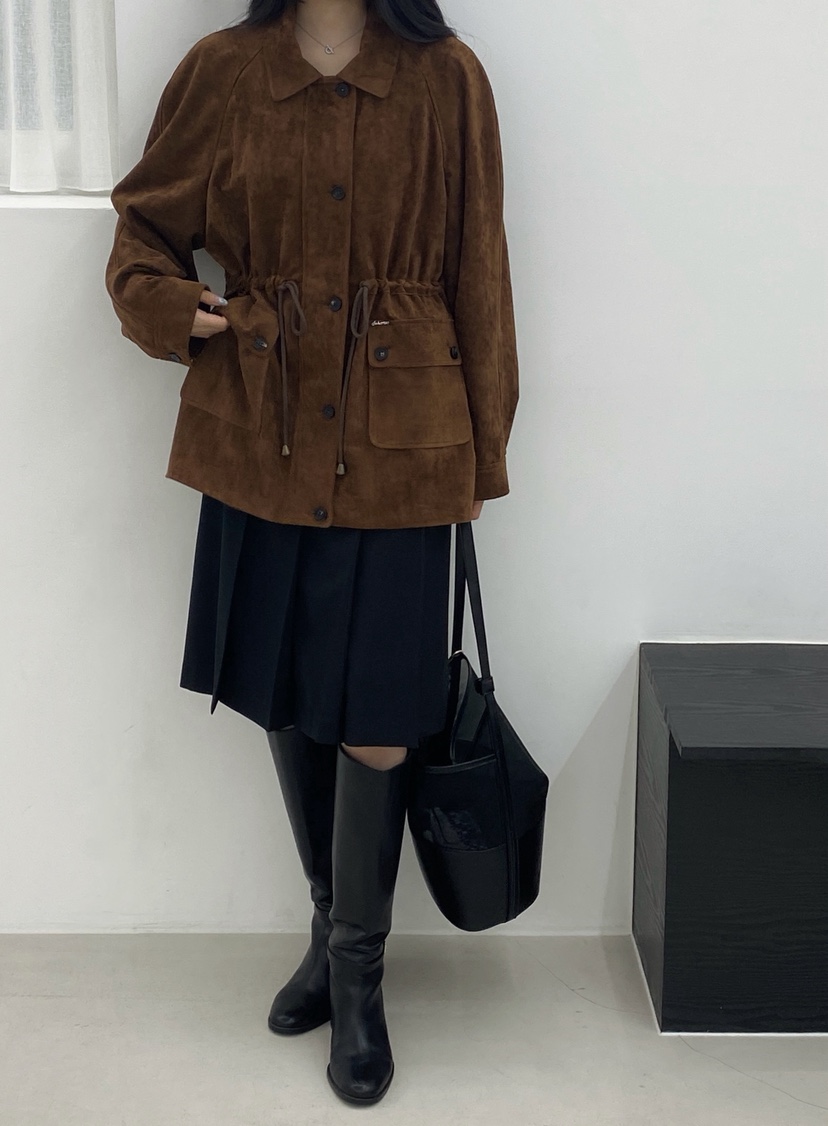 BOHEME韓國代購女裝新款休閑真品熱賣職業推薦時尚夾克拉絨BOHEME夾克