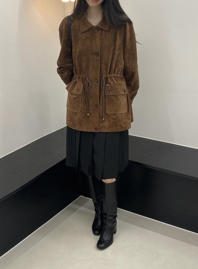 BOHEME韓國代購女裝新款休閑真品熱賣職業推薦時尚夾克拉絨BOHEME夾克