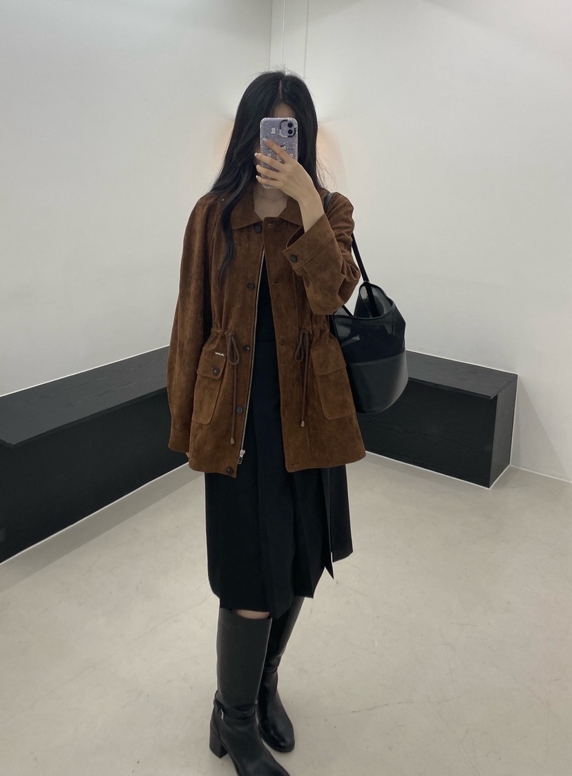 BOHEME韓國代購女裝新款休閑真品熱賣職業推薦時尚夾克拉絨BOHEME夾克