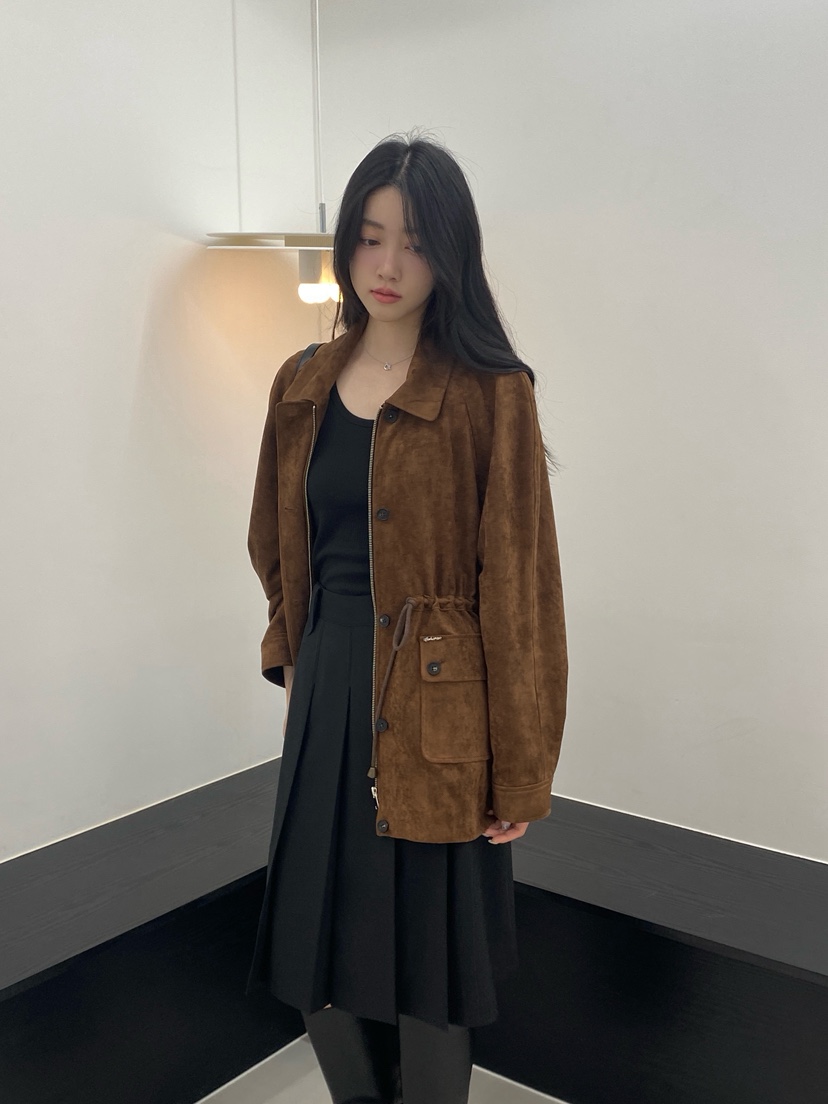 BOHEME韓國代購女裝新款休閑真品熱賣職業推薦時尚夾克拉絨BOHEME夾克