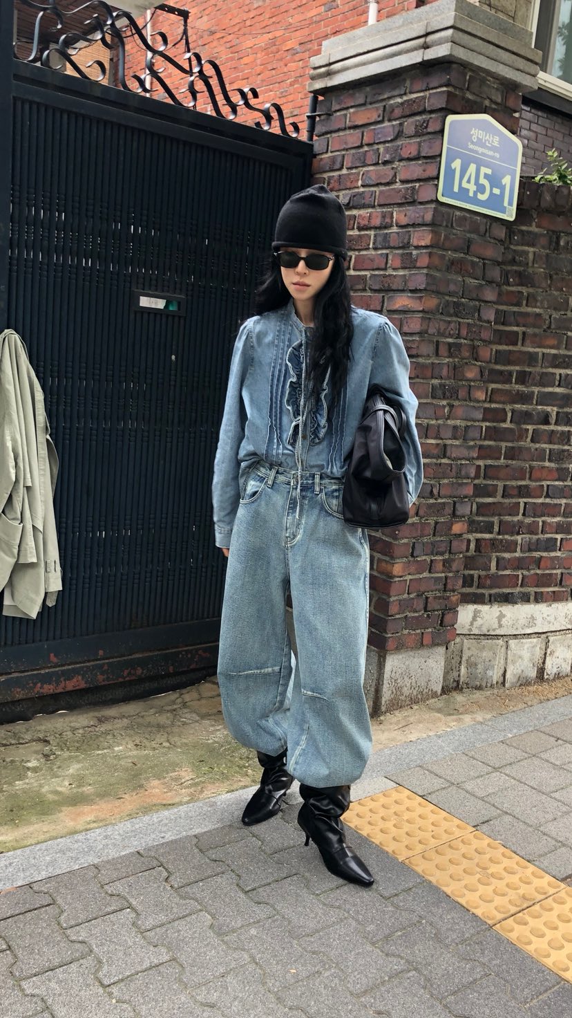 OVER RICH韓國代購女裝新款真品人氣時尚襯衫蕾絲衫荷葉邊OVER RICH襯衫/蕾絲衫