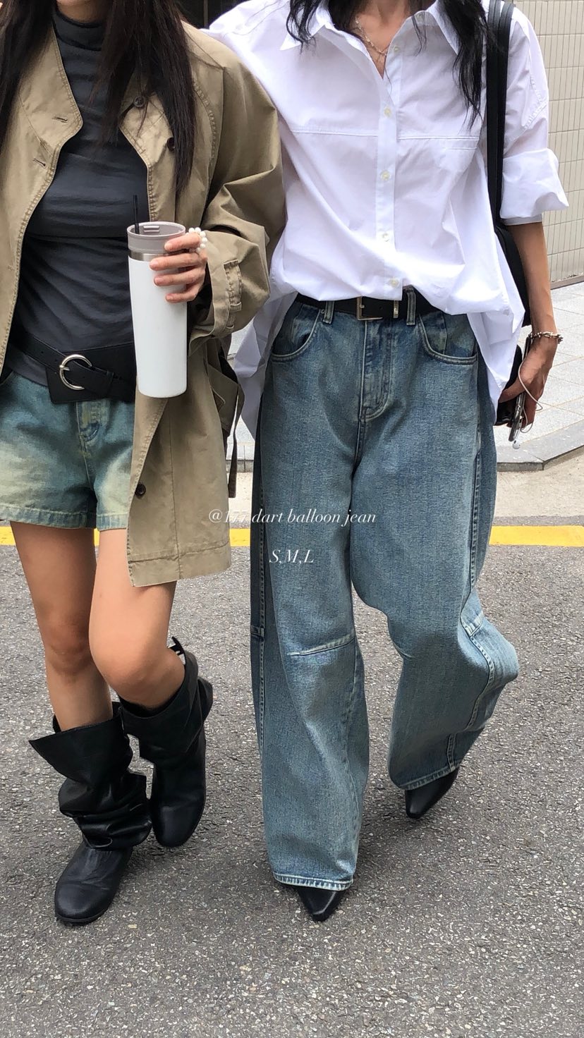 OVER RICH東大門代購女裝新品時尚推薦休閑熱賣職業牛仔褲OVER RICH牛仔褲