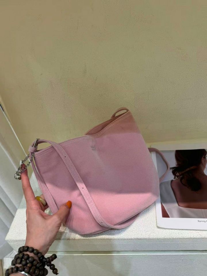 TROUVAILLE東大門實拍女裝新品休閑時尚單肩斜跨包天鵝絨TROUVAILLE單肩/斜跨包圖色6