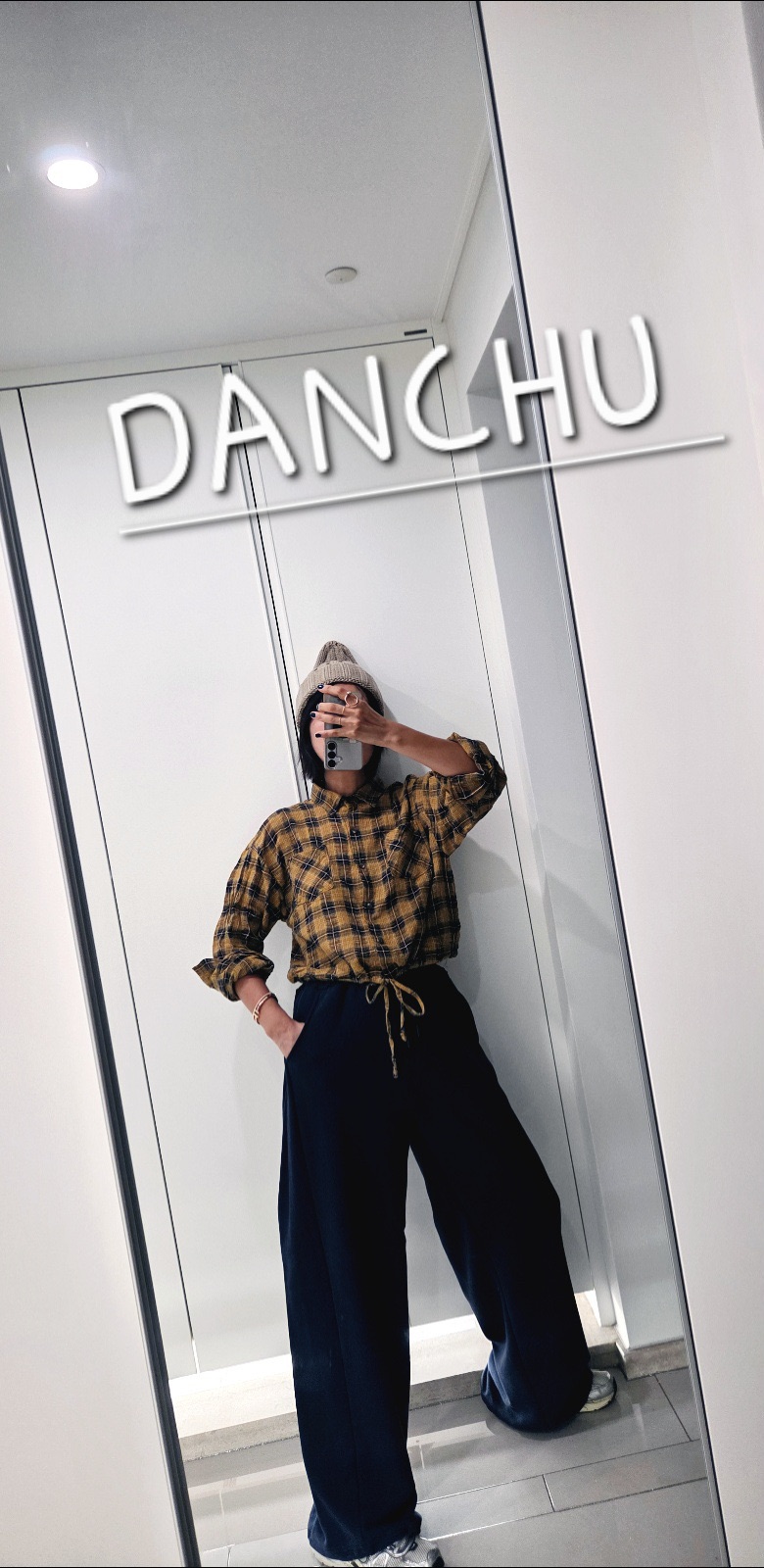 DANCHU東大門實拍女裝新款人氣熱賣時尚休閑襯衫蕾絲衫格子DANCHU襯衫/蕾絲衫