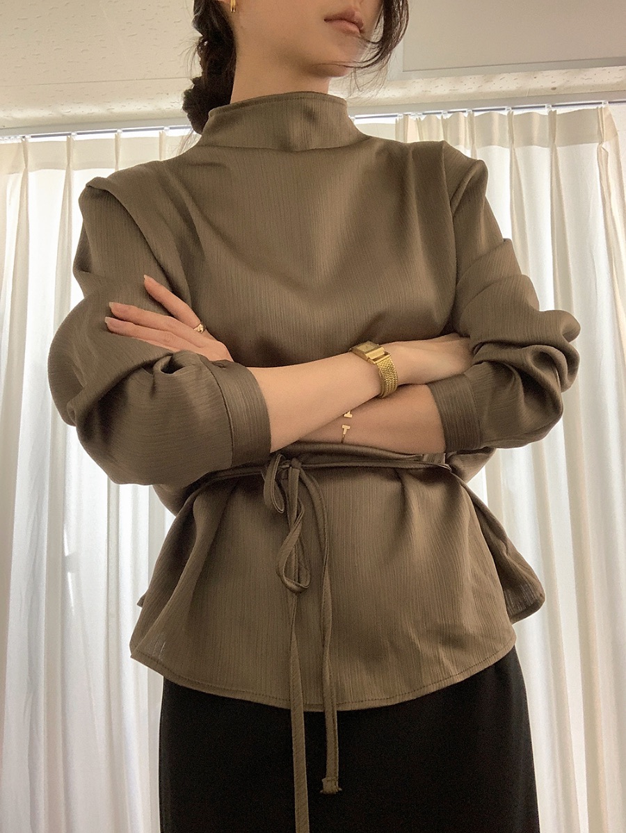 FRILL-T/DADA東大門直郵女士新品時尚襯衫蕾絲衫兩面穿雙面FRILL-T/DADA襯衫/蕾絲衫