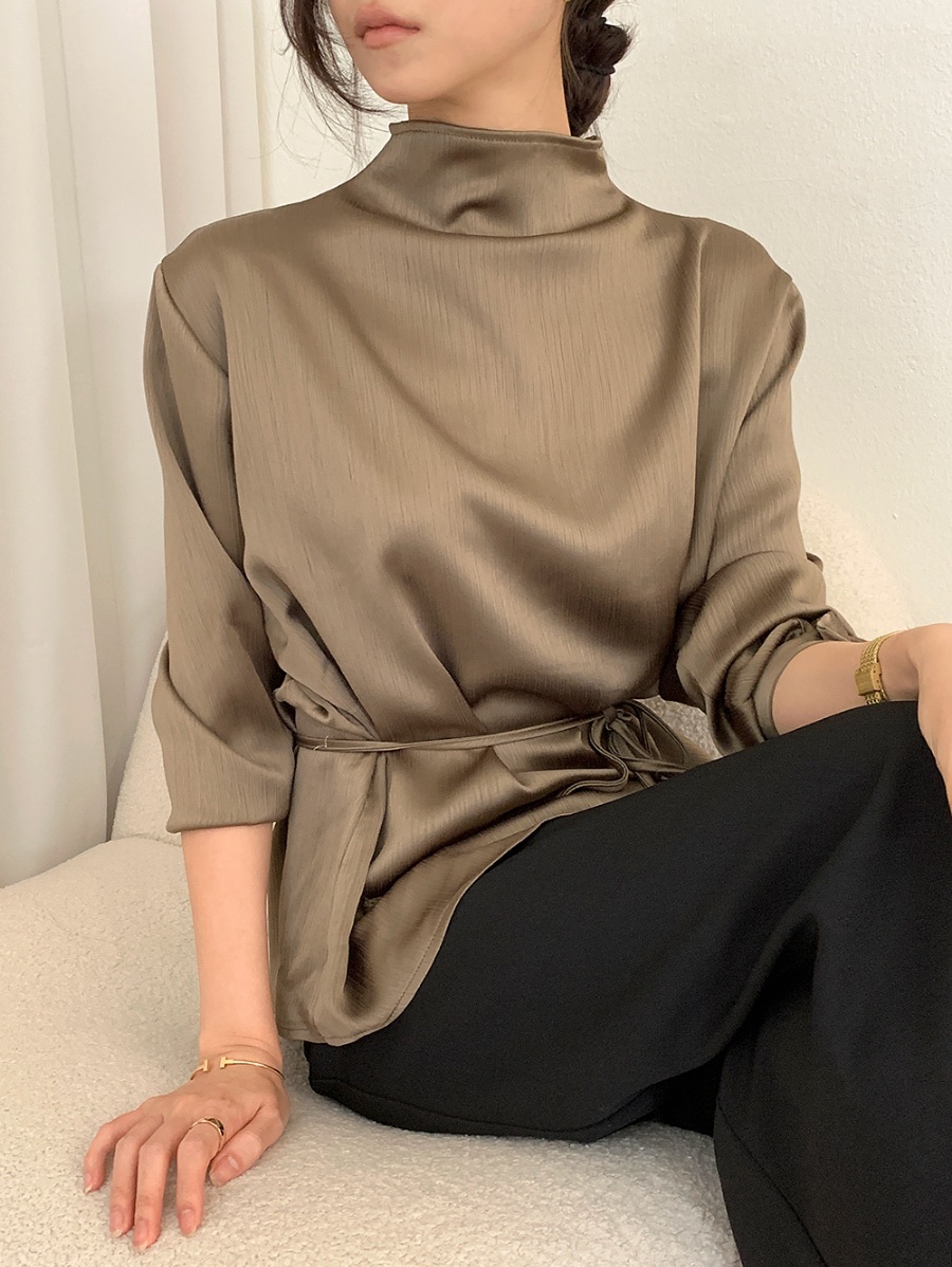 FRILL-T/DADA東大門直郵女士新品時尚襯衫蕾絲衫兩面穿雙面FRILL-T/DADA襯衫/蕾絲衫