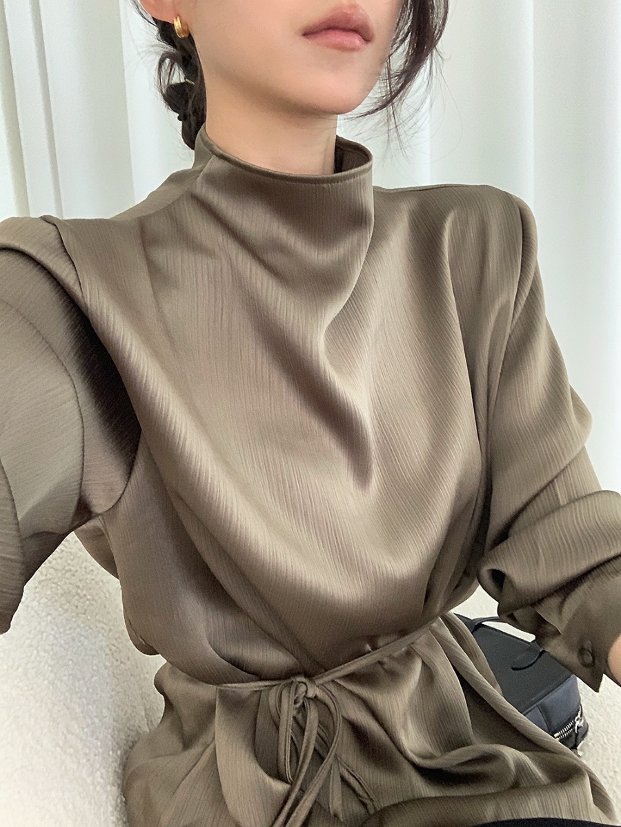 FRILL-T/DADA東大門直郵女士新品時尚襯衫蕾絲衫兩面穿雙面FRILL-T/DADA襯衫/蕾絲衫
