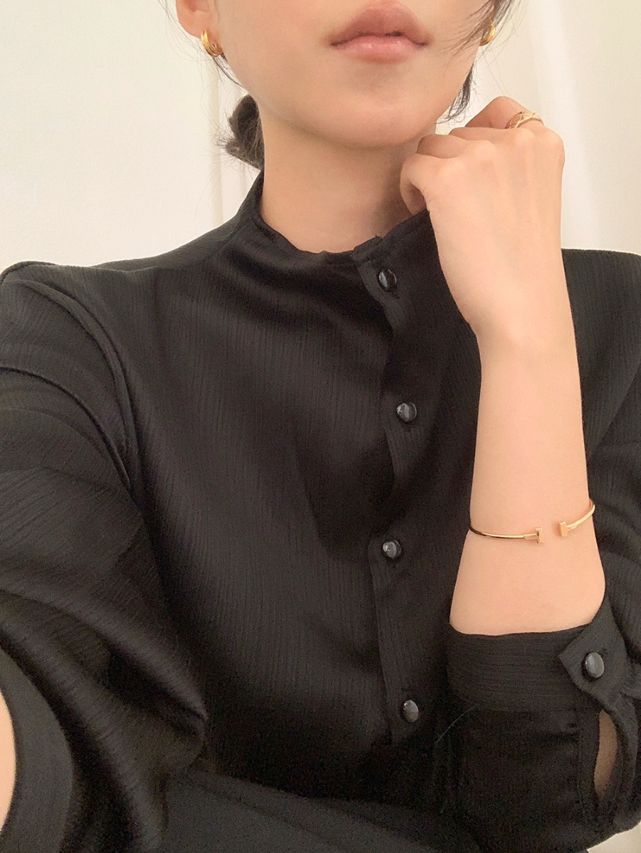 FRILL-T/DADA東大門直郵女士新品時尚襯衫蕾絲衫兩面穿雙面FRILL-T/DADA襯衫/蕾絲衫