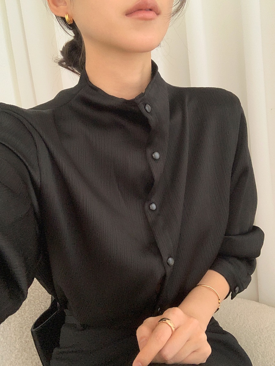 FRILL-T/DADA東大門直郵女士新品時尚襯衫蕾絲衫兩面穿雙面FRILL-T/DADA襯衫/蕾絲衫
