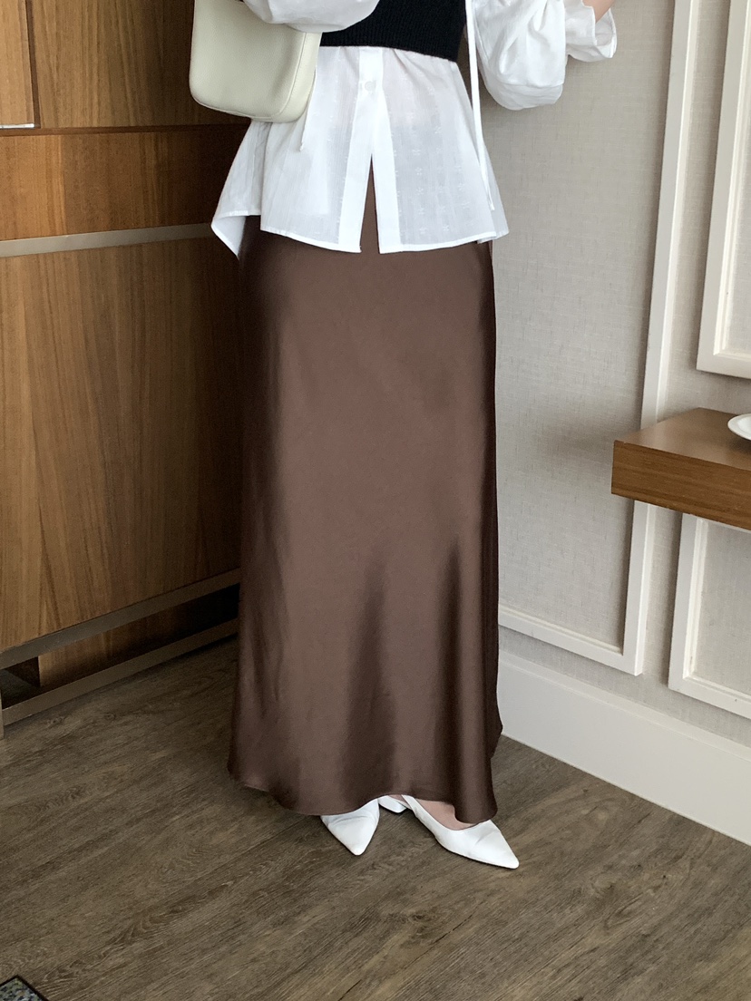 FRILL-T/DADA韓國直郵女士新品熱賣真品休閑推薦人氣長裙FRILL-T/DADA長裙