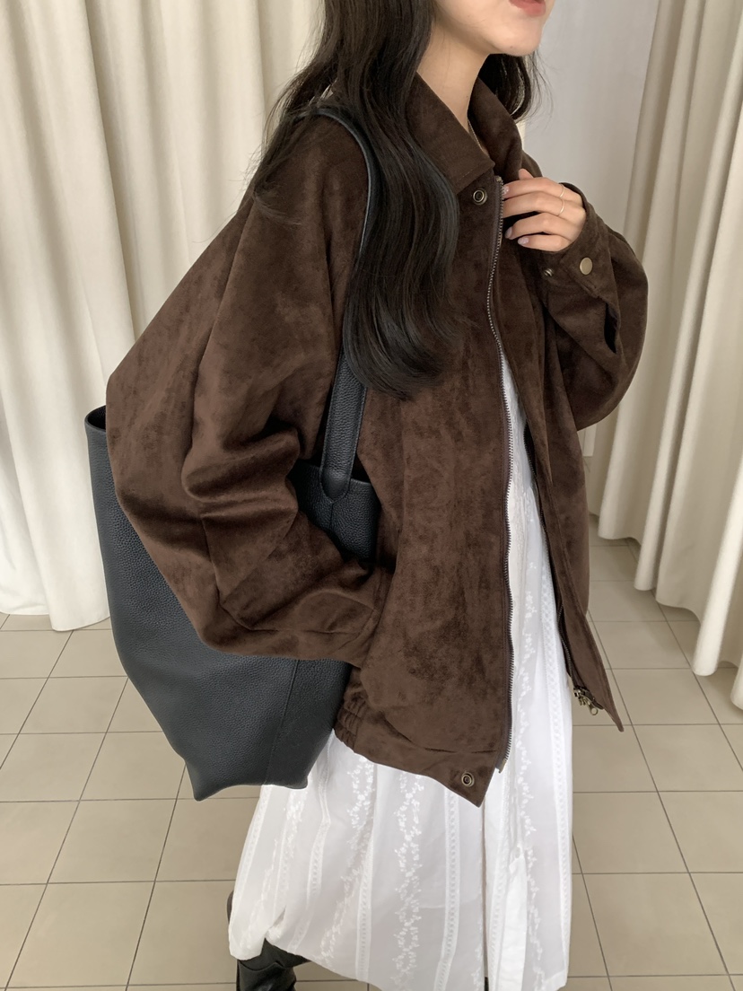FRILL-T/DADA東大門直郵女裝新款休閑熱賣推薦夾克麂皮FRILL-T/DADA夾克